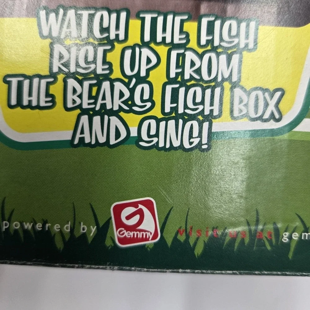 Gemmy Dancing Fishing Bear & Friends 2007 Animated Singing Fish Tested Works Box